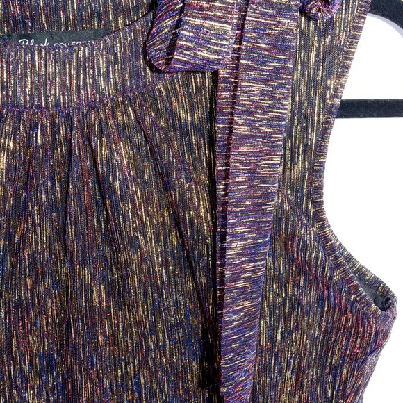 Purple and blue shiny threaded Top - Picture 2 of 4